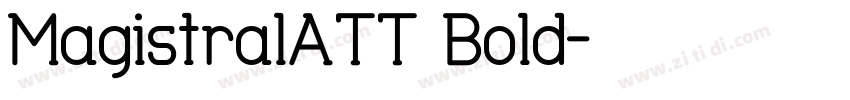 MagistralATT Bold字体转换